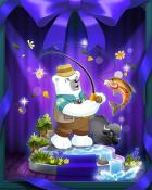 Snowbird Solitaire Bearnard River Fishing Badge