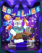 Snowbird Solitaire Bearnard Super Fan Badge