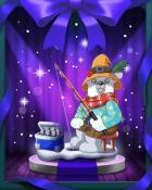 Snowbird Solitaire Ice Fishing Badge