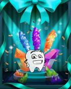 Krustallos Rock Candy Badge - Sweet Tooth Town