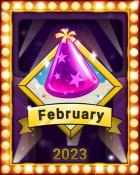 Star Sprint Lap 1 Badge - Bejeweled Stars