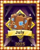 Jet Set Solitaire July Jetsetters Lap 3 Badge