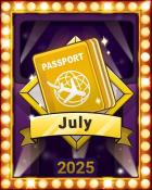 Jet Set Solitaire July Jetsetters Lap 1 Badge