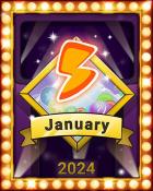 New Year's Pop Lap 4 Badge - Poppit! Bingo