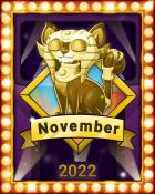 Autumn Spin Lap 4 Badge - Pogo Slots