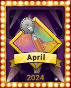 Sugar Rush in April Lap 3 Badge - Sweet Tooth Town