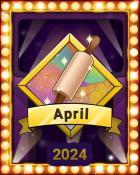 Sugar Rush in April Lap 4 Badge - Sweet Tooth Town