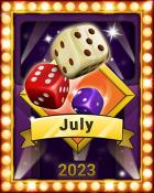 Midsummer Rolls Lap 3 Badge - Yahtzee! Wild