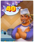 Card Scramble Rank 40 Badge