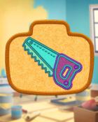 Poppit! Party Yellow Woodworking Badge