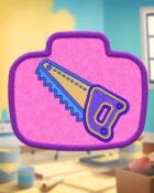 Quinn's Aquarium Violet Woodworking Badge