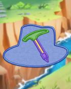 Ice Blue Axe Badge - Quinn's Aquarium