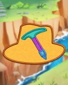 Ice Yellow Axe Badge - Claire Hart: Secret in the Shadows