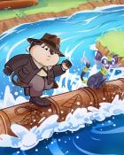 Log Rolling Venture Badge - Pogo Slots