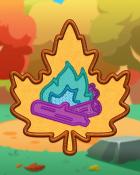 Yellow Campfire Badge - Snowbird Solitaire