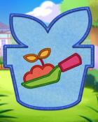 Quinn's Aquarium Blue Planting Badge