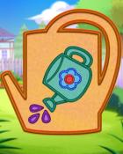 Solitaire Home Story Orange Watering Badge