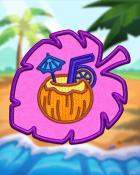 Violet Fruit Cocktail Badge - Mahjong Safari HD