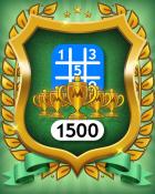 5-Trophy Beginner 1500 Badge - Monopoly Sudoku