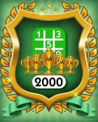 MONOPOLY Sudoku 5-Trophy Easy 2000 Badge