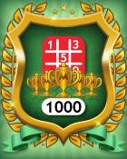 5-Trophy Hard 1000 Badge - Monopoly Sudoku