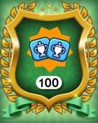 Champion Medium 100 Badge - Monopoly Sudoku