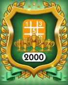 MONOPOLY Sudoku 5-Trophy Medium 2000 Badge
