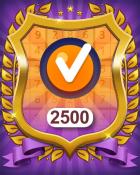 Pogo Daily Sudoku Medium 2500 Puzzles Badge