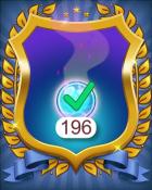 Complete 196 Tasks Badge