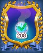 Complete 208 Tasks Badge