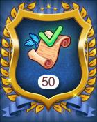 Merge Academy Treasure Trove orders 50 Badge