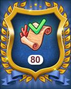 Merge Academy Coral Secrets orders 80 Badge