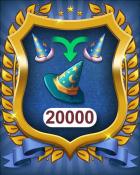 Merge Academy Wizard Hats 20000 Badge