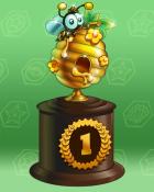 Golden Hive Lap 1 Badge - Garden Blast