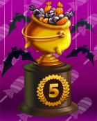 Candy Cauldron Lap 5 Badge - Poppit! Bingo