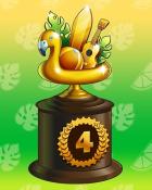 Beach Party Lap 4 Badge - Jungle Gin HD