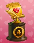 Mahjong Safari HD Jeweled Love Letters Lap 4 Badge