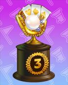 Lucky Cat Bingo Victorious Celebration Lap 3 Badge