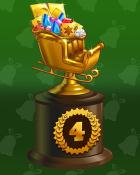 Aces Up! HD Santa's Golden Sleigh Lap 4 Badge