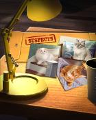 Claire Hart Classic Curious Cats Badge