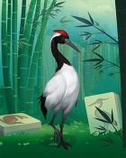Mahjong Safari HD Strolling Crane Badge