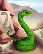 Mahjong Safari HD Snake Silhouette Badge
