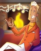 Canasta HD Lounging by the Fire Badge