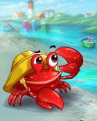 Cap'n Pincher Fishing Trip Badge - Crossword Cove HD