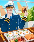 First Class Solitaire HD Ace Pilot Toast Badge