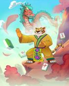 Mahjong Garden HD Ninja Garden Tiger Badge