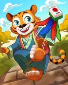 Mahjong Garden HD Jianzi Tiger Badge