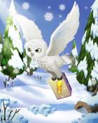 Mahjong Sanctuary Owl Aflight Badge