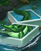 Mahjong Safari HD Two-Part Croc Badge