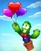 Poppit! HD Hearts Afloat Badge